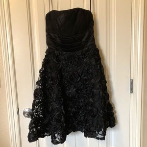 WHBM Black Strapless Dress xs
